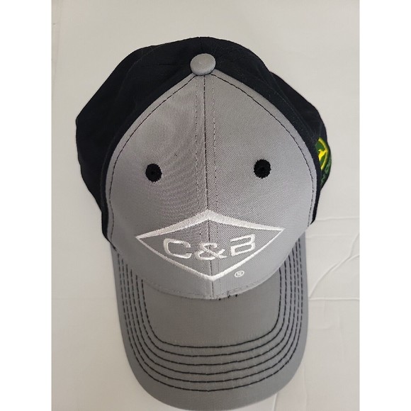 John Deere Dealership Mens Hat Black Gray Strapback Trucker 6-Panel Cap - Picture 3 of 13